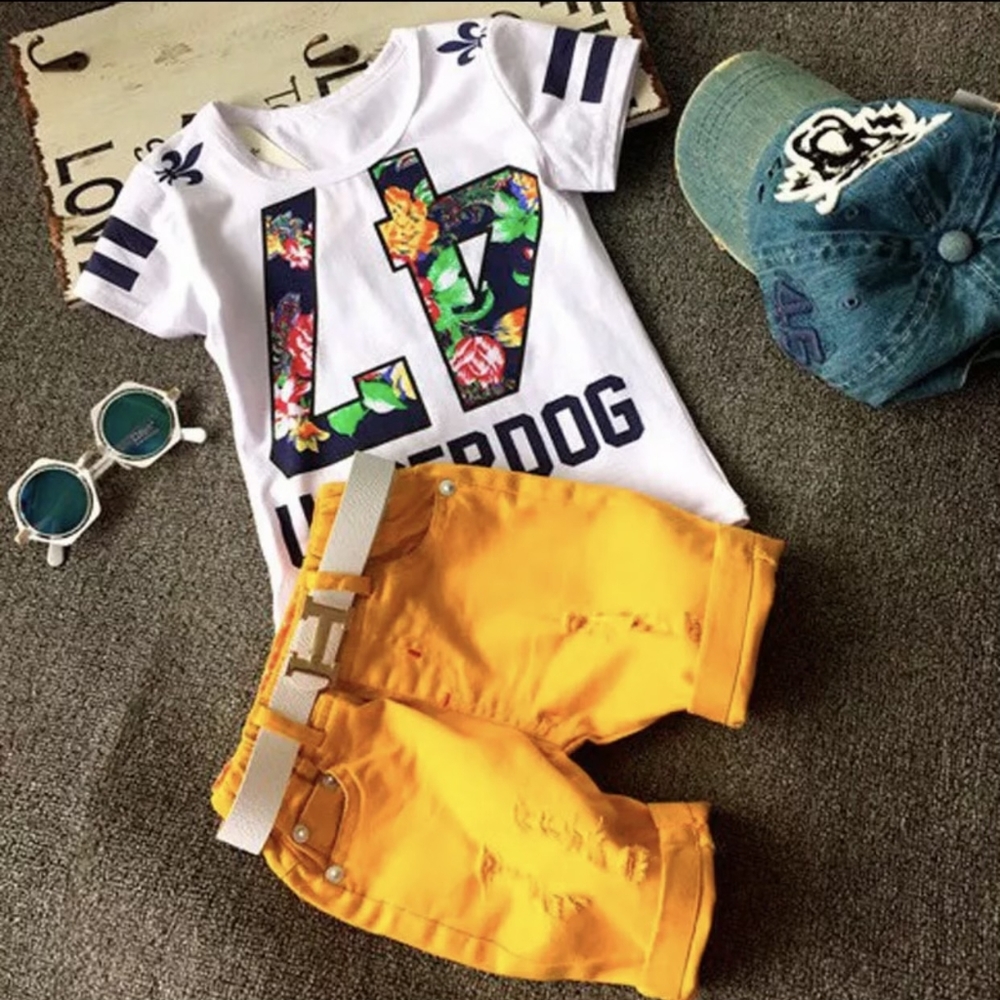 Little boys short set